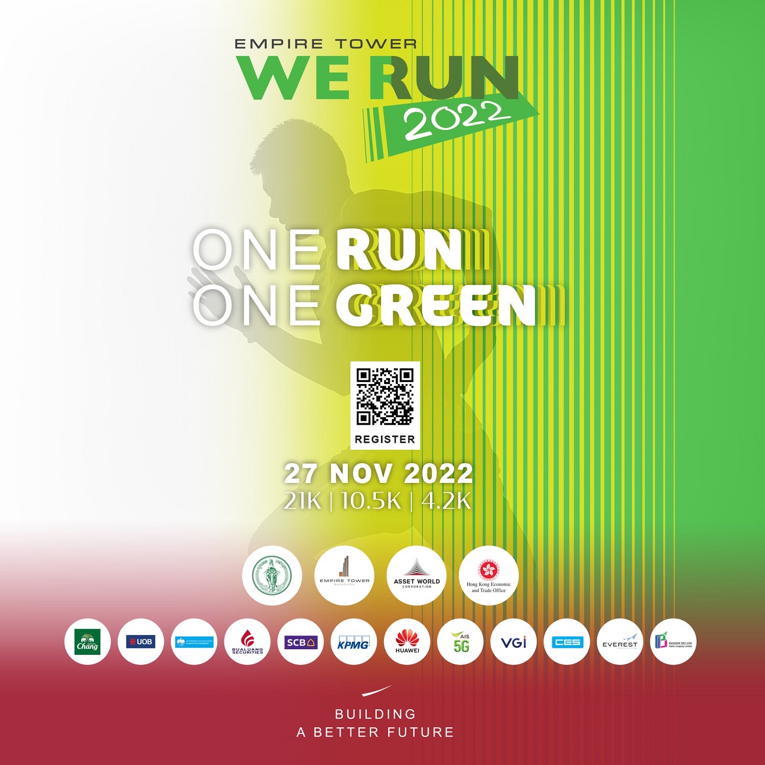 AWFC ชวนนักวิ่งร่วมสร้างพลังสีเขียวในงาน “Empire Tower We Run 2022” ภายใต้คอนเซ็ปต์ ‘One Run One Green’ 1 คนวิ่ง 1 คนปลูก