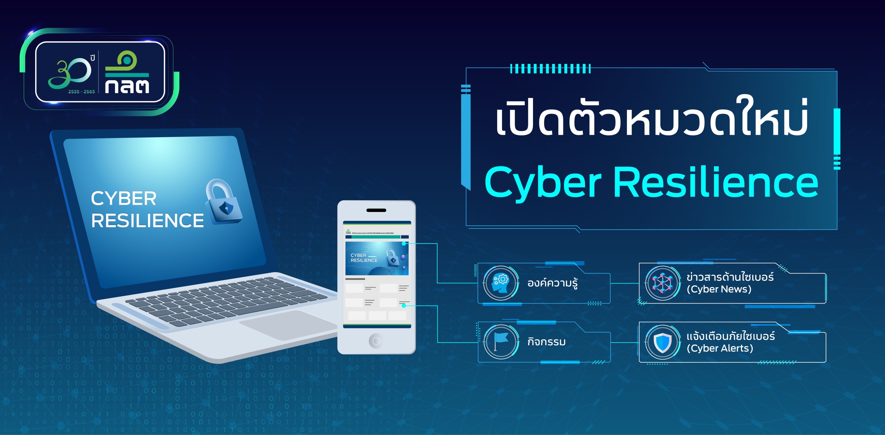 ก.ล.ต. เปิดตัวเว็บเพจ Cyber Resilience ศูนย์รวมข้อมูลให้ความรู้และแจ้งเตือนภัยทางไซเบอร์