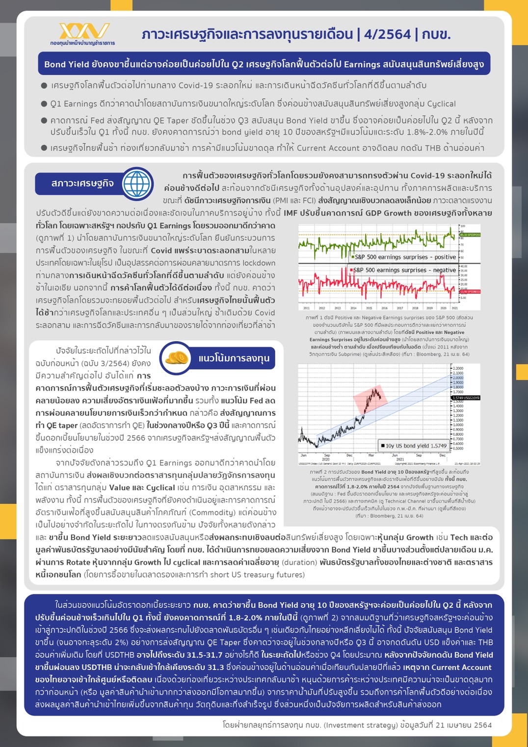 กบข.มองเศรษฐกิจทั่วโลกฟื้นแต่ไทยฟื้นช้าจากผลโควิด-19 ระลอกใหม่