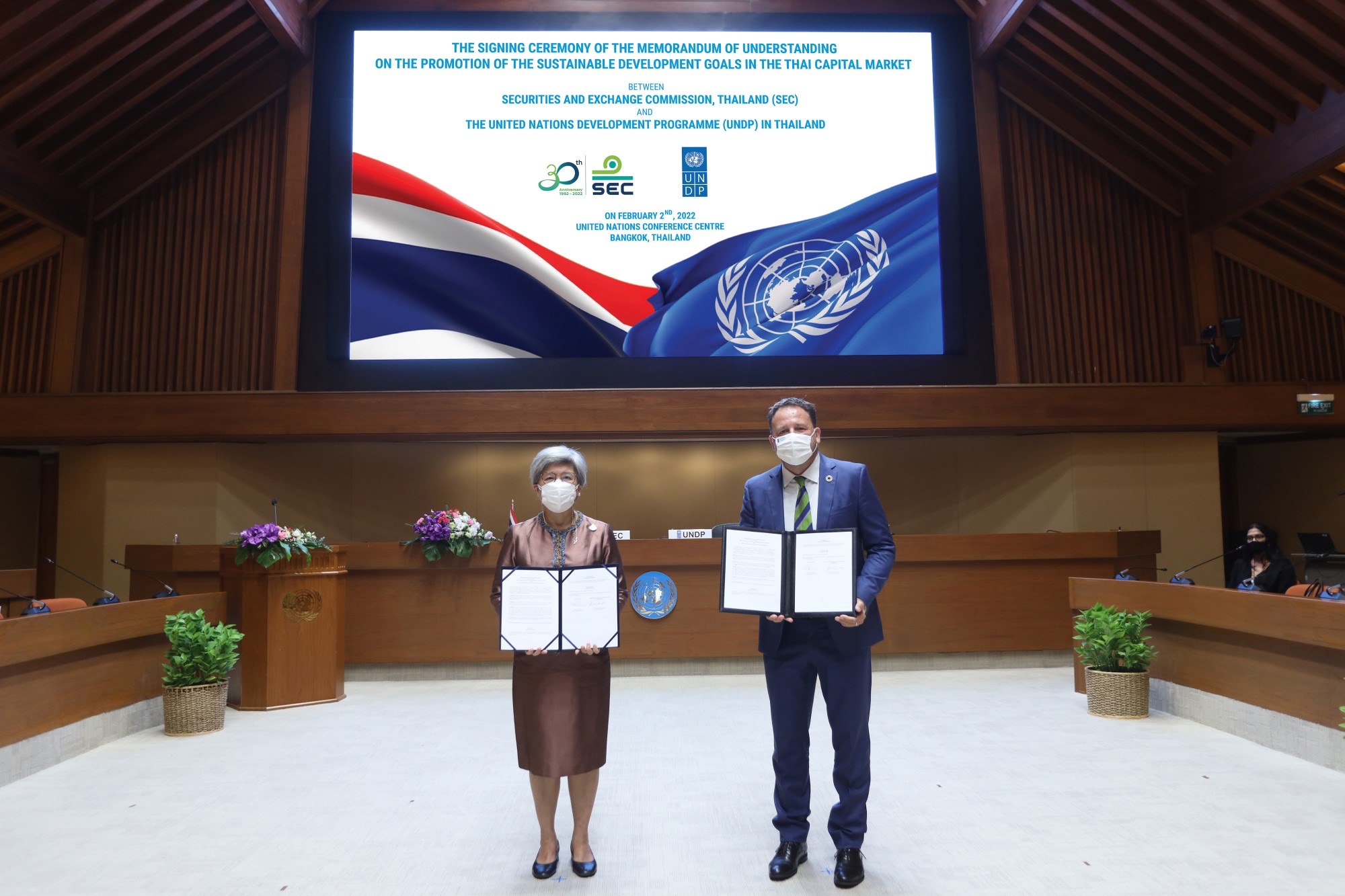 UNDP - ก.ล.ต. MOU ความร่วมมือเพื่อยกระดับตลาดทุนไทยสู่การพัฒนาที่ยั่งยืน