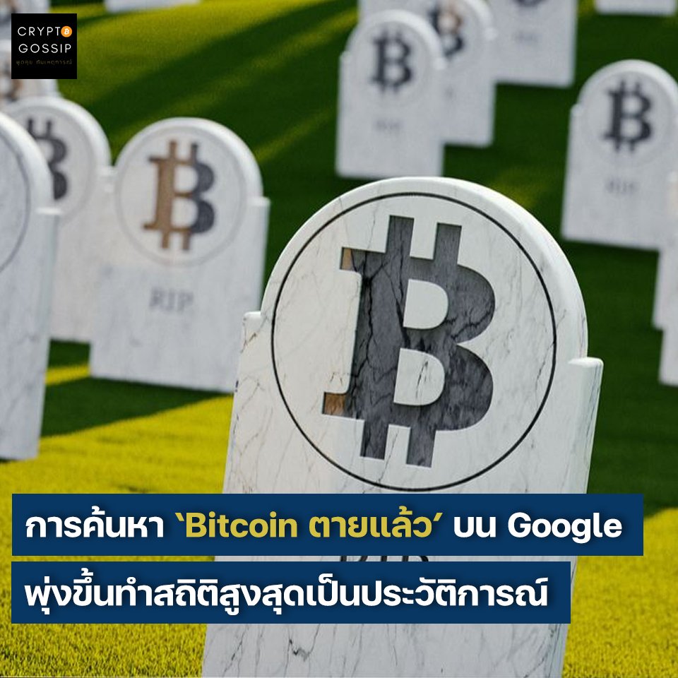 การค้นหา “Bitcoin ตายแล้ว” บน Google พุ่งขึ้นทำสถิติสูงสุดเป็นประวัติการณ์